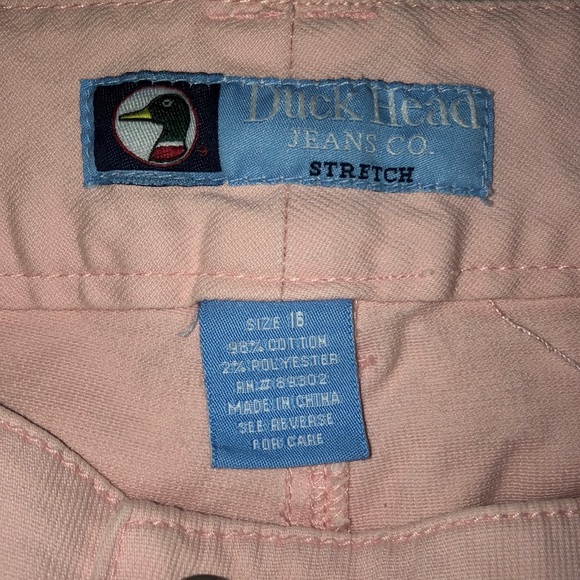 Duck head brand stretch Capri Jeans size 18 Pink - Picture 2 of 4